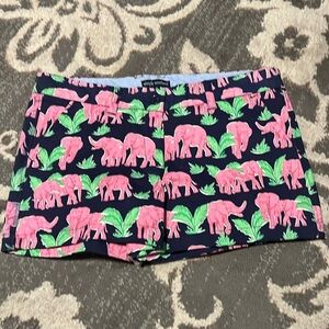 Simply southern shorts. NWOT size 6 navy pink elephants flat front. Has pockets
